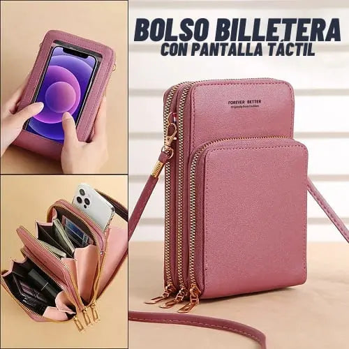 BOLSO BILLETERA CON PANTALLA TÁCTIL